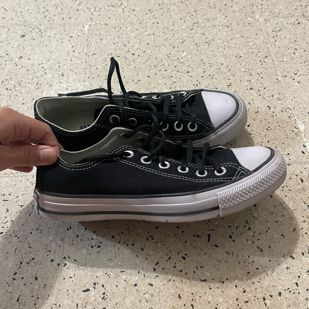Converse All Star Black and White Sneakers - Picture 4 of 9